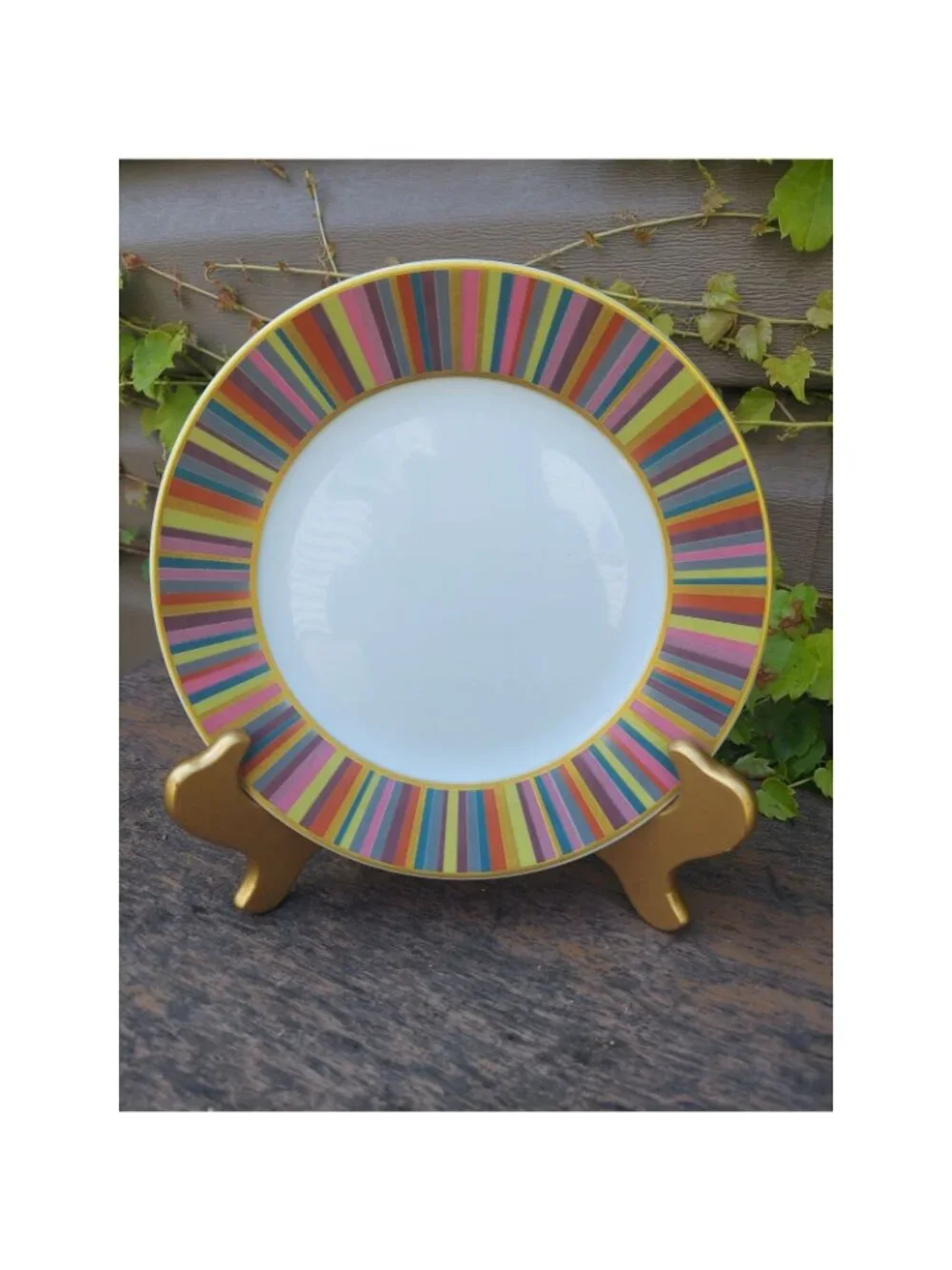 4 Pottery Barn Stripe 7 5/8
